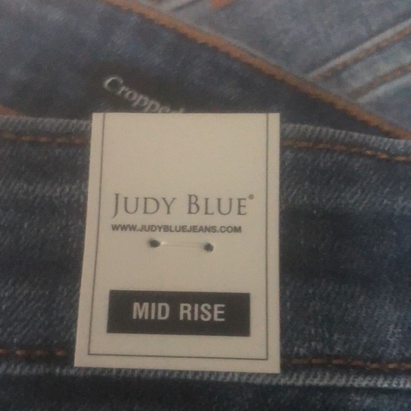 Judy blue released hem cropped bootcut jeans size 7 - Picture 3 of 6